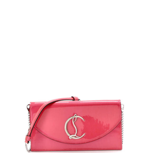 Christian Louboutin Loubi54 Chain Clutch Patent - Picture 1 of 5